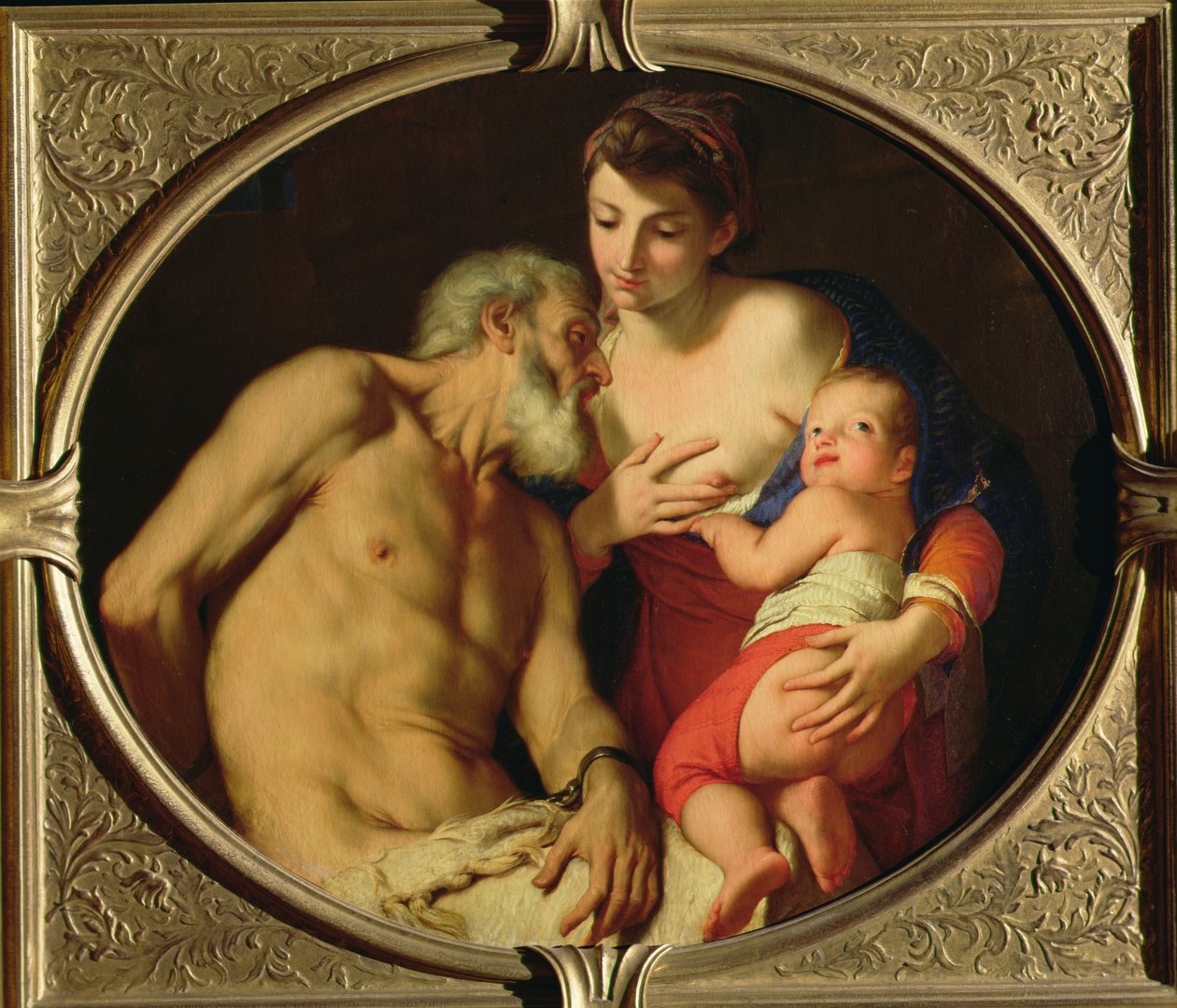 الرومانية الخيرية (Cimon and Pero) ، c.16901700 بواسطة كارلو سينياني