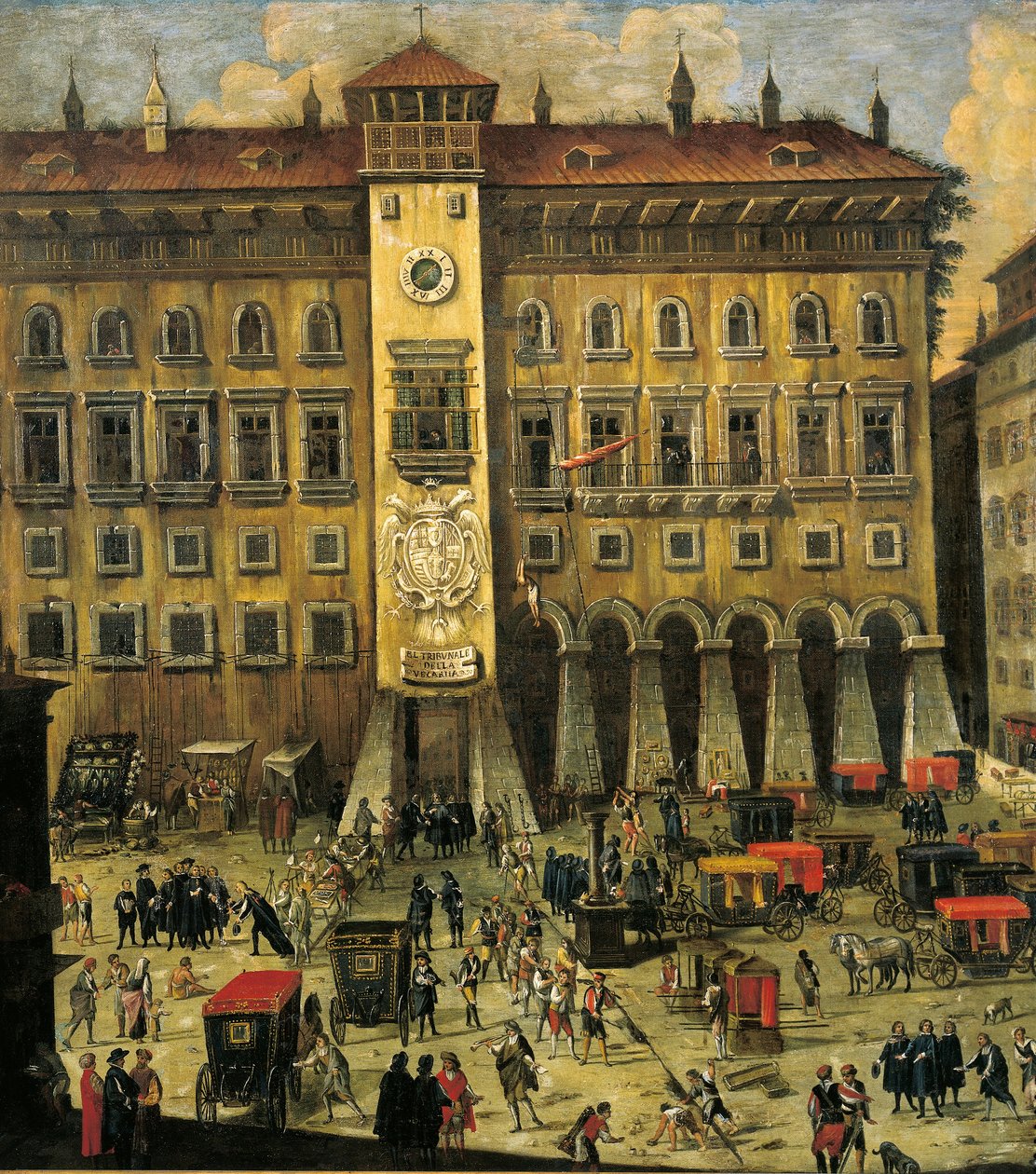 Italy, Naples, Vicaria Courthouse (painting) بواسطة كارلو كوبولا