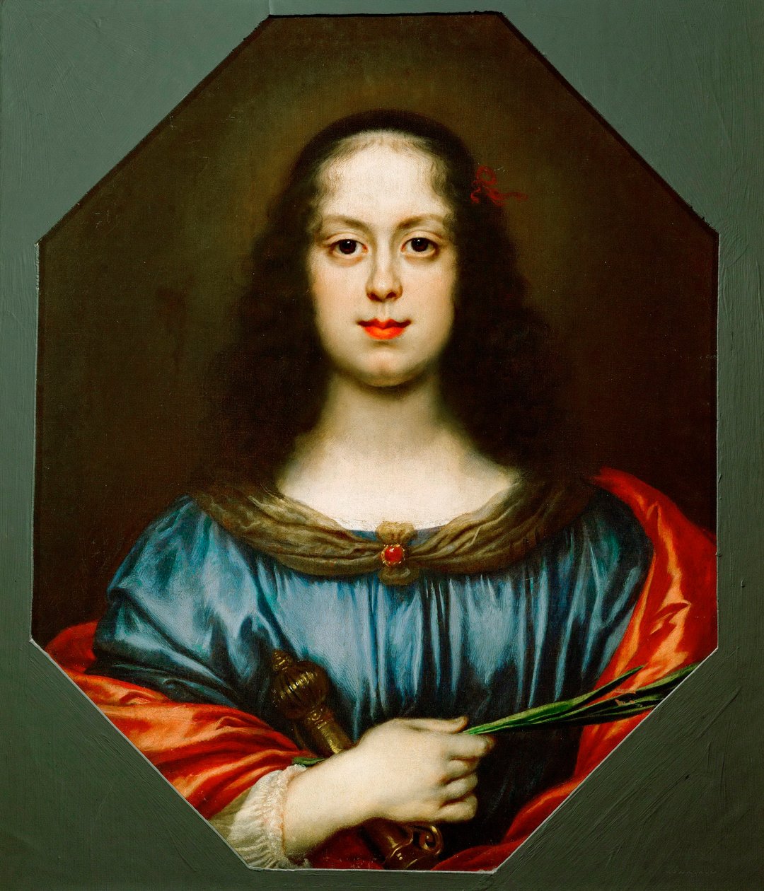 صورة لفيتوريا ديلا روفر (1622-1694) في دور سانت كاترين بواسطة كارلو دولتشي