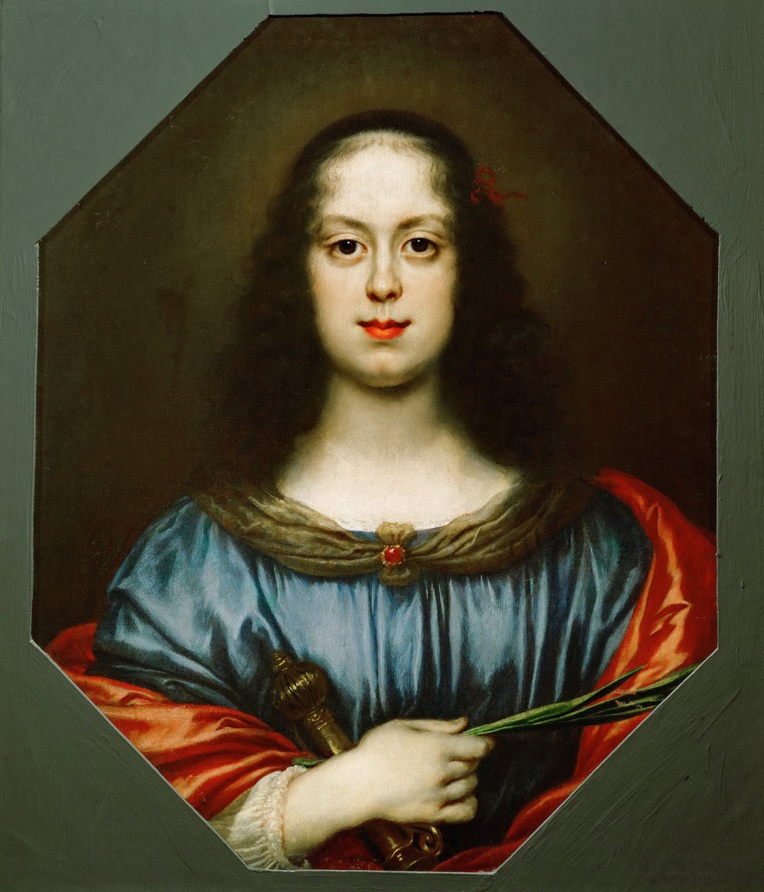 صورة لـ Vittoria della Rovere 1622-1694 مثل سانت كاترين ، 1640s بواسطة كارلو دولتشي