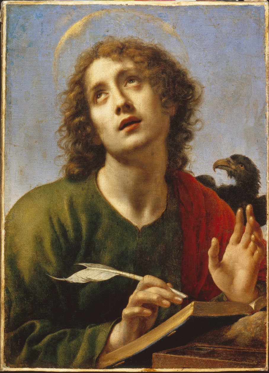 القديس يوحنا الرسول (يوحنا الرسول). لوحة كارلو دولتشي (1616-1686) ، زيت على قماش بواسطة كارلو دولتشي