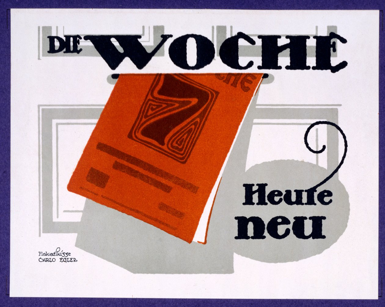 إعلان عن جريدة "Die Woche" المصورة ، 1915-196 بواسطة كارلو إيغلر