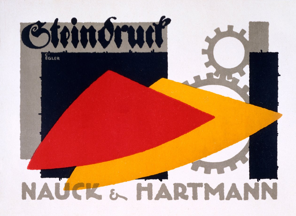 إعلان عن "Nauck and Hartmann" ، c.1915-16 بواسطة كارلو إيغلر