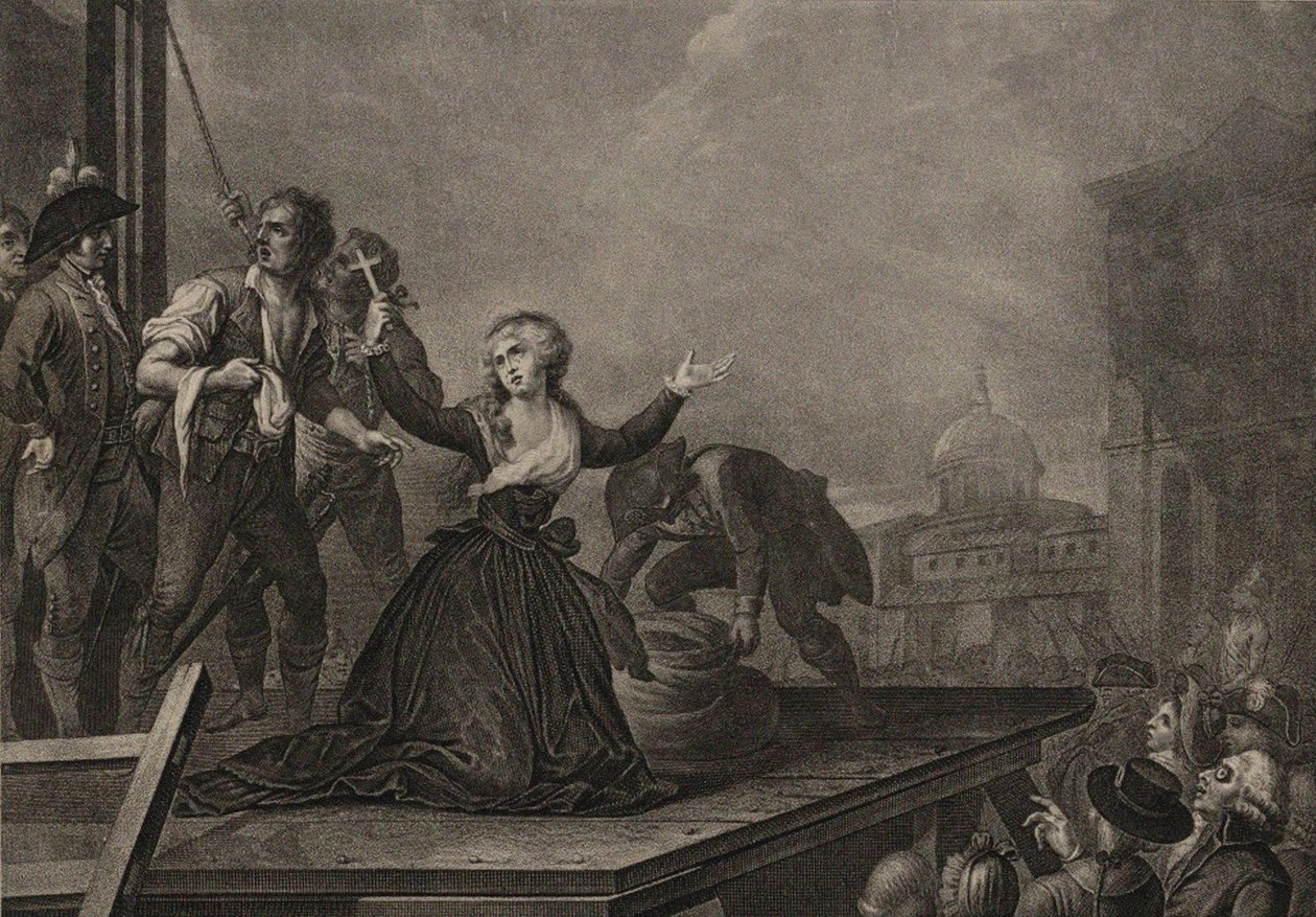 مدام إليزابيث دي فرانس ، أخت الملك ، قبل المقصلة في 10 مايو 1794 ، ج. 1795 بواسطة كارلو لاسينيو