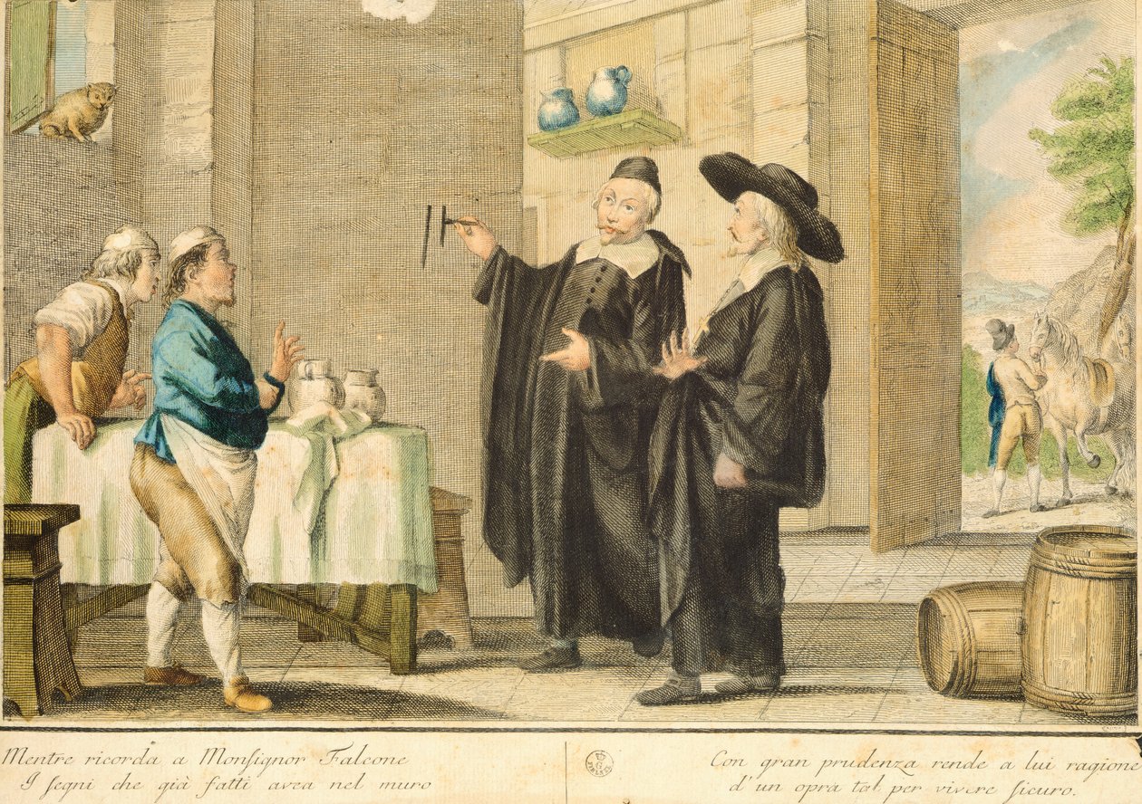 الكاهن أرلوتو لكارلو لاسينيو (1759-1838) ، نقش ملون بواسطة كارلو لاسينيو