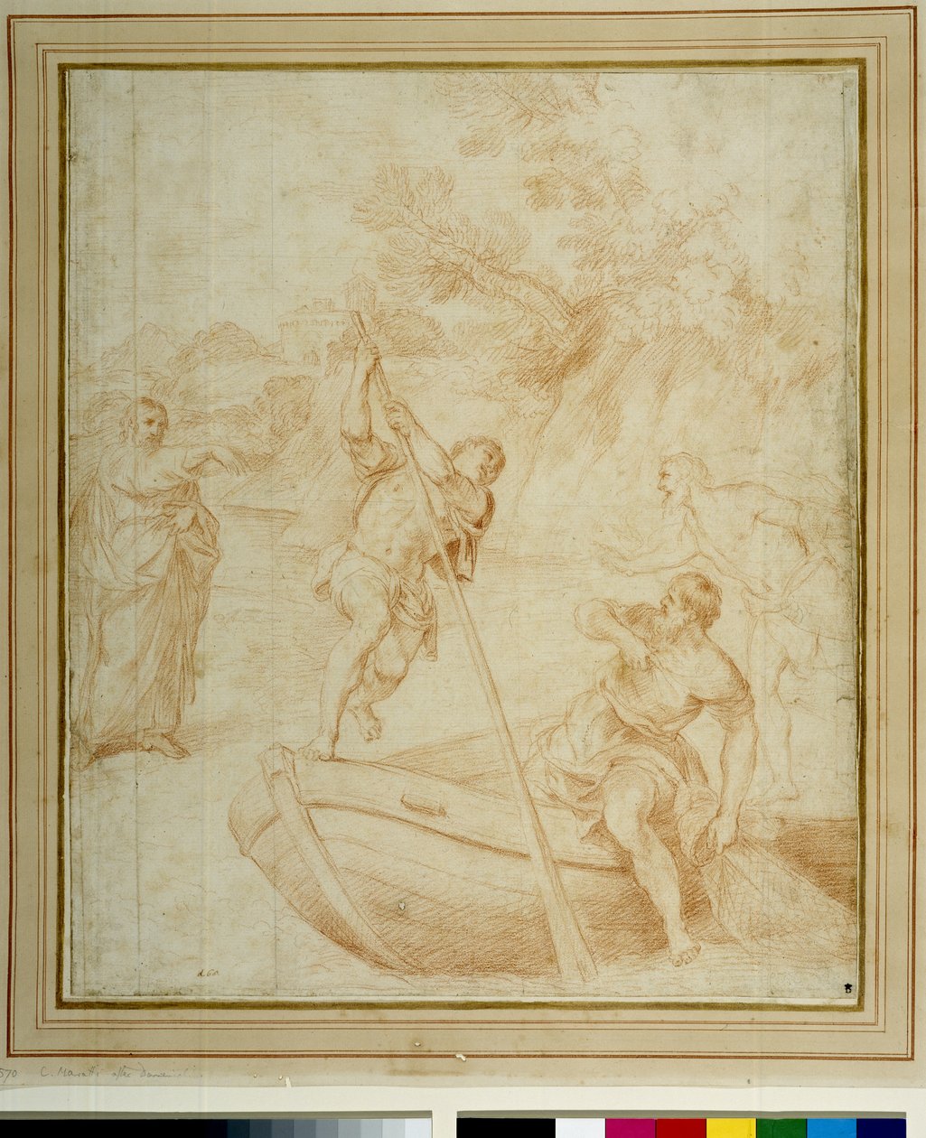 The Calling of St. Peter (pencil on paper) بواسطة كارلو ماراتا أو ماراتي