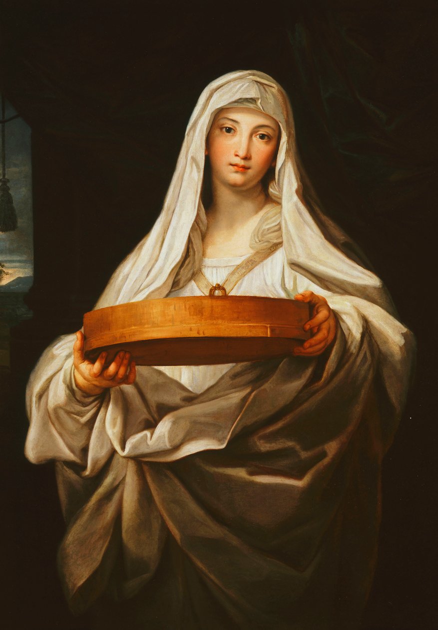 The Vestal Tuccia ، c.1760s بواسطة كارلو ماراتا أو ماراتي