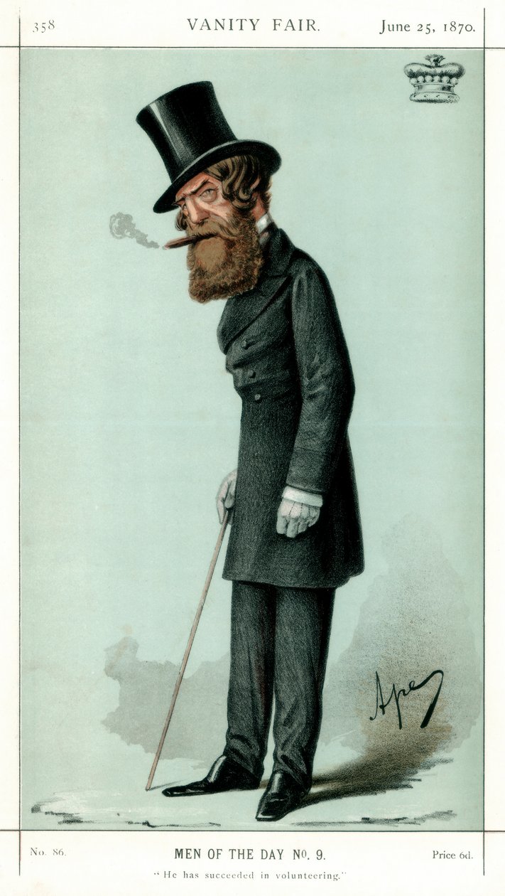 وقد نجح في العمل التطوعي ، Viscount Ranelagh ، 1870. بواسطة كارلو بيليجريني