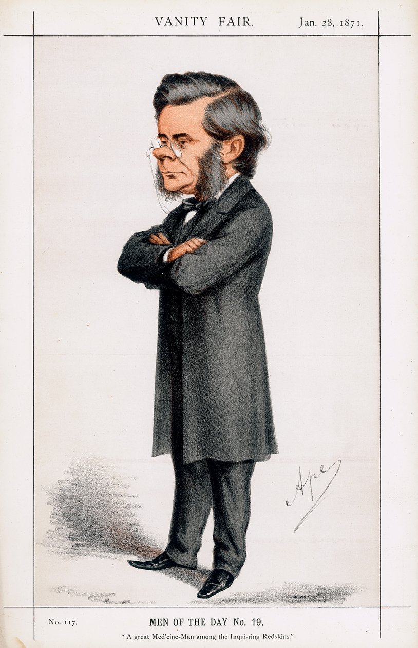 توماس هنري هكسلي ، عالم الأحياء البريطاني ، 1871 بواسطة كارلو بيليجريني