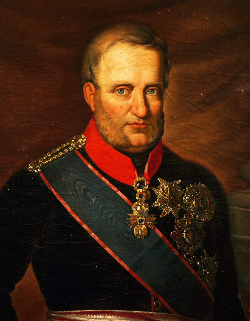 Portrait of Francis I of the Two Sicilies (oil on canvas) بواسطة كارلو دي فالكو