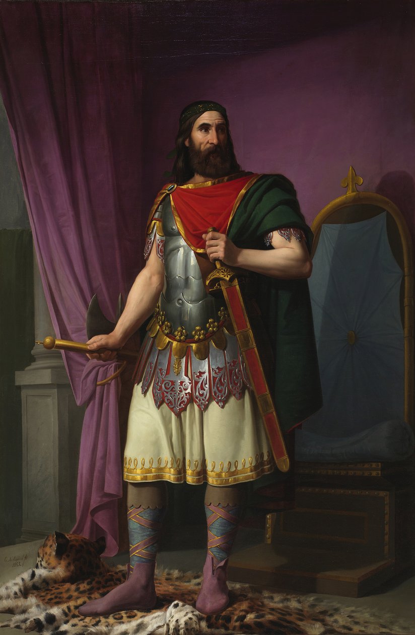 إيجيكا ، ملك القوط الغربيين ، 1853 بواسطة Carlos María Esquivel y Rivas