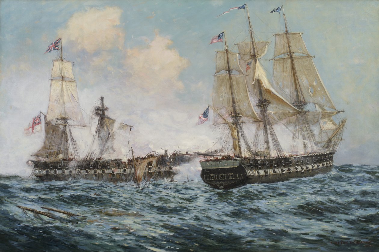 الارتباط بين دستور الفرقاطة الأمريكي و HMS Java ، 1896 بواسطة كارلتون ثيودور تشابمان