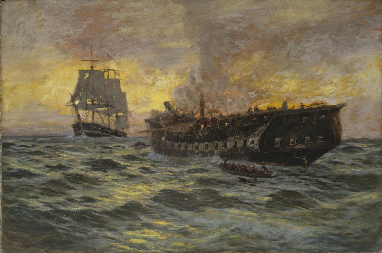 الارتباط بين دستور الفرقاطة الأمريكي و HMS Java ، 1897 بواسطة كارلتون ثيودور تشابمان
