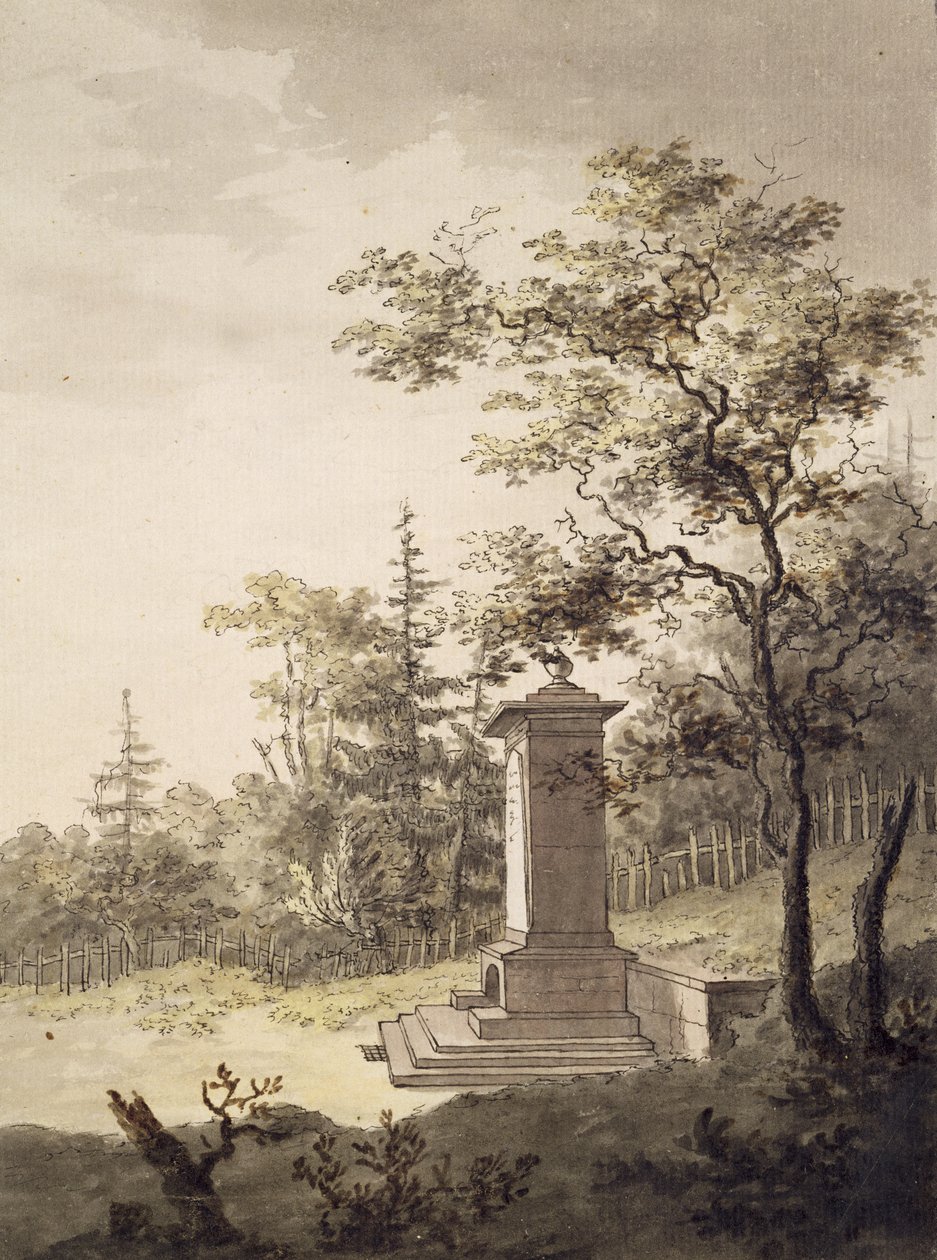 Emilias Kilde، 1797 (قلم وحبر على ورق التواليت) بواسطة كاسبار ديفيد فريدريش