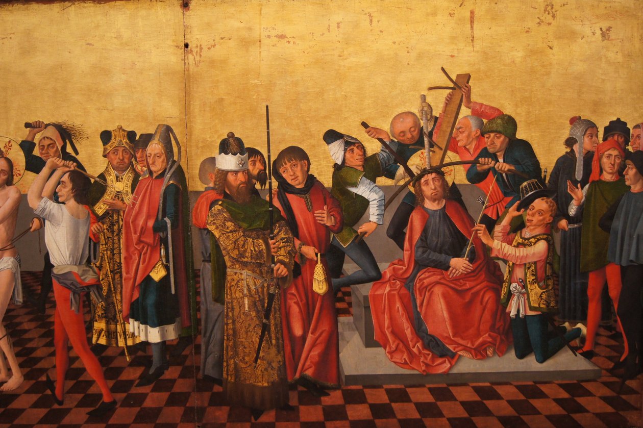 Colmar Altarpiece (الجلد ، تتويج الأشواك) بواسطة كاسبار إيزمان