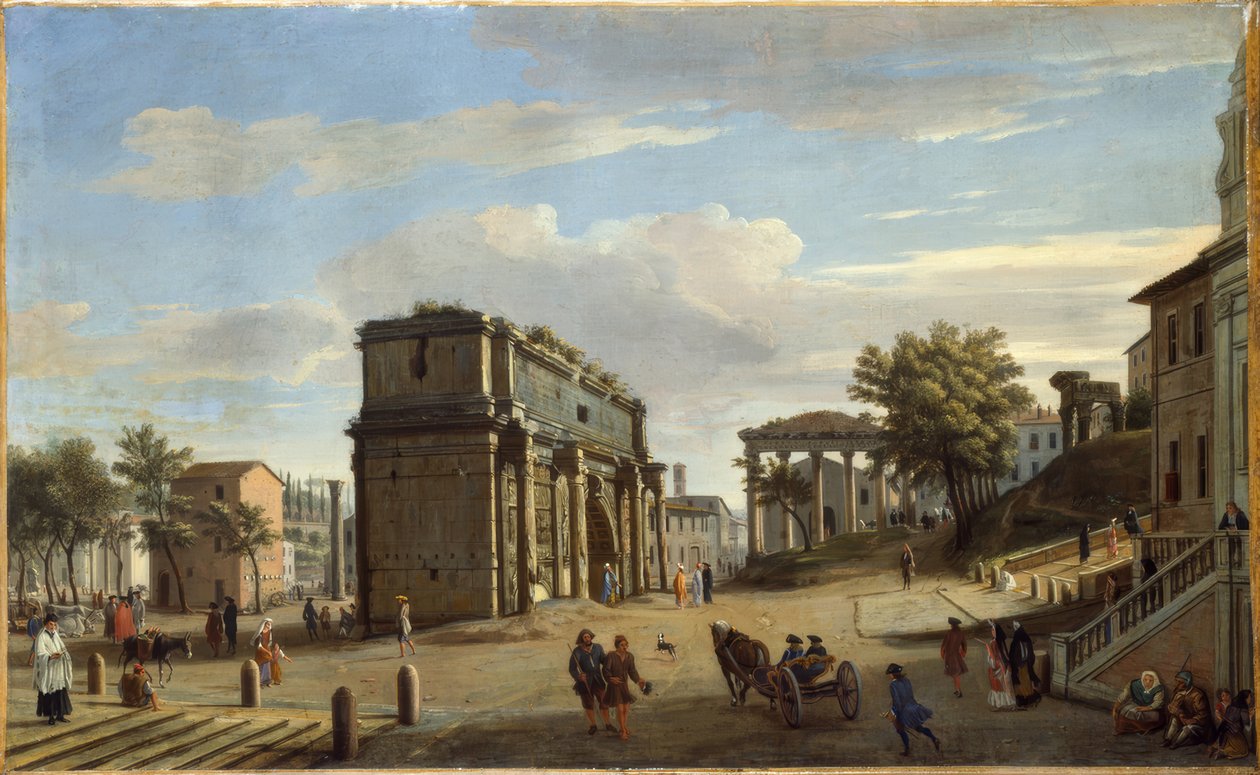 قوس قسطنطين بواسطة Caspar Adriaans van Wittel