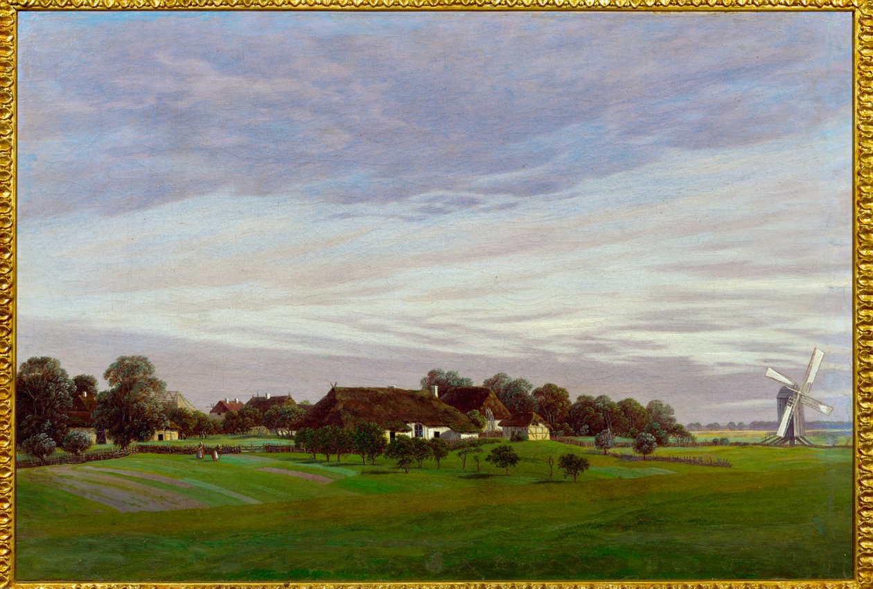 الريف المسطح (زيت على قماش) بواسطة كاسبار ديفيد فريدريش