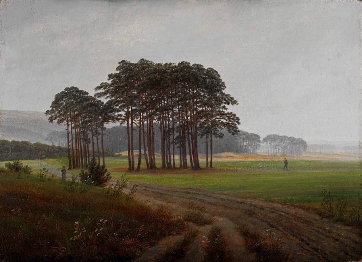 "" Moments de la journalee: le midi "(أوقات النهار: منتصف النهار) Peinture de Caspar David Friedrich (1774-1840) 1821-1822 - ألوان زيتية على قماش قاتمة 22x30 سم Niedersaechsisches Landesmuseum ، هانوفر بواسطة كاسبار ديفيد فريدريش
