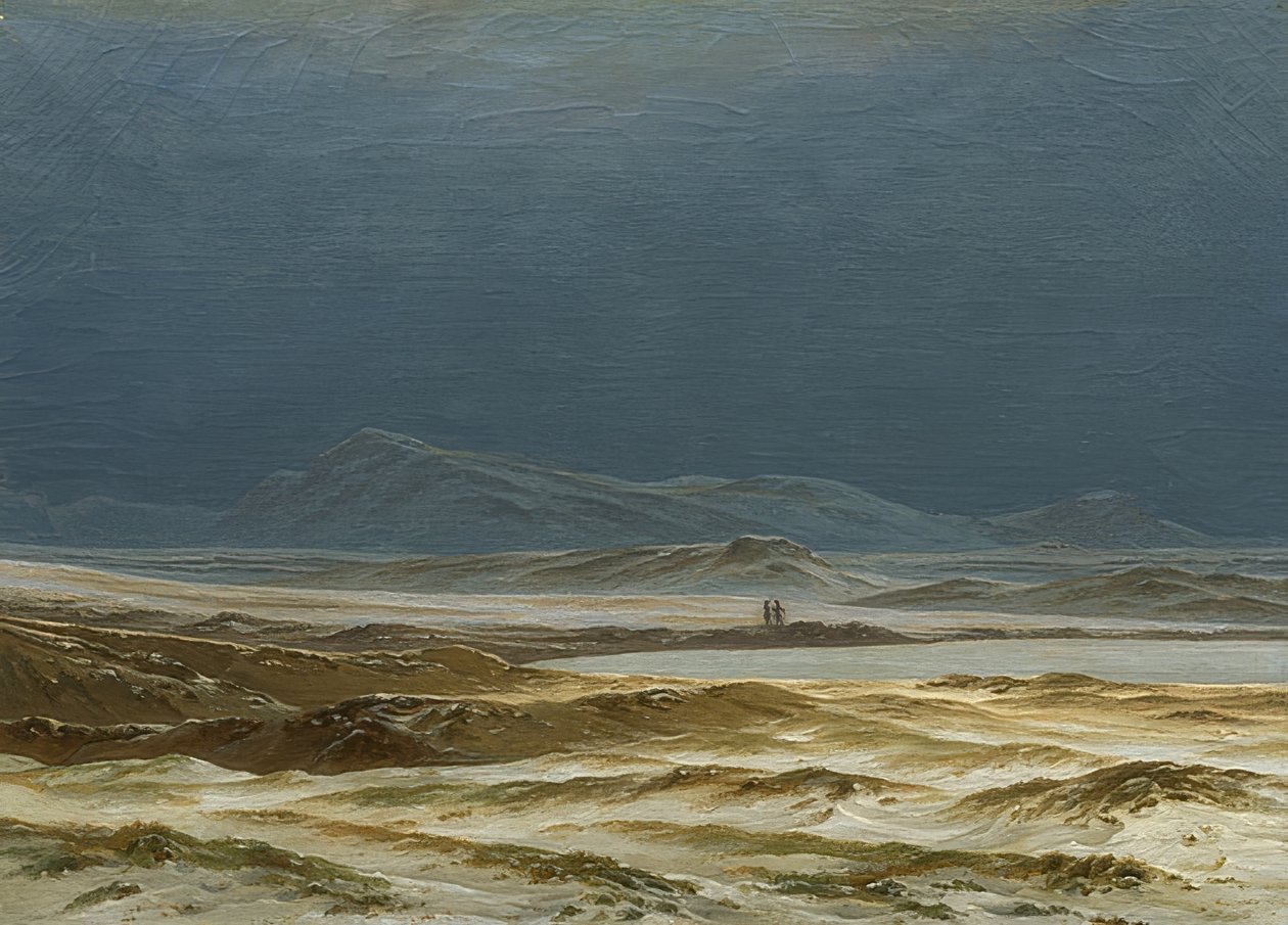المناظر الطبيعية الاسكندنافية في الربيع. حوالي عام 1825 بواسطة كاسبار ديفيد فريدريش