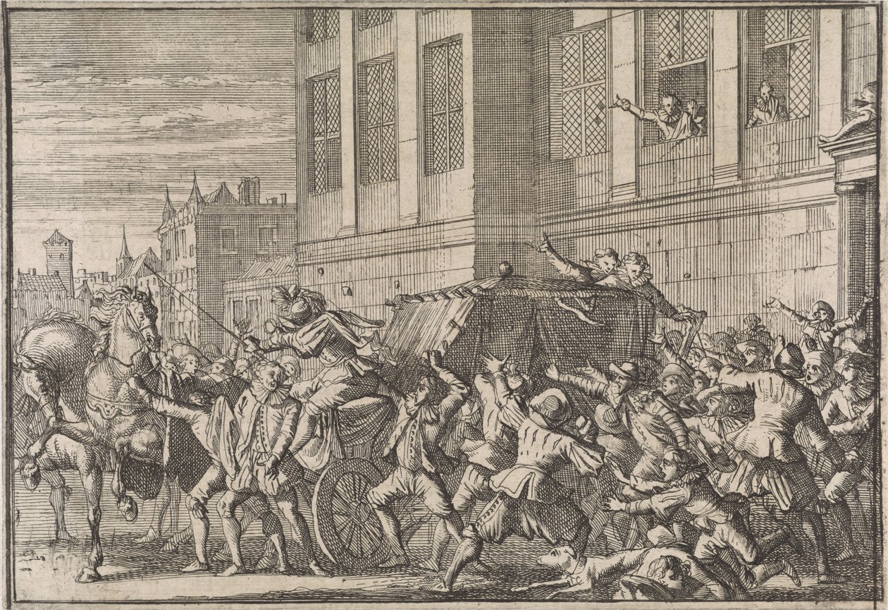 هجوم على مدريد على عربة كونت أوليفاريس ، غاسبار دي غوسمان ، 1643 بواسطة كاسبار لويكن (منسوب إلى)