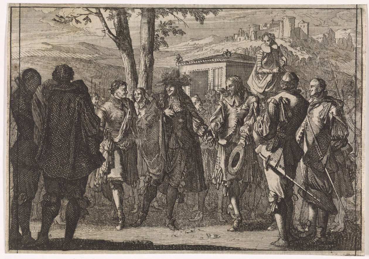 أسر الجنود الإنجليز الملك تشارلز الأول ملك إنجلترا عام 1647 بواسطة كاسبار لويكن (منسوب إلى)