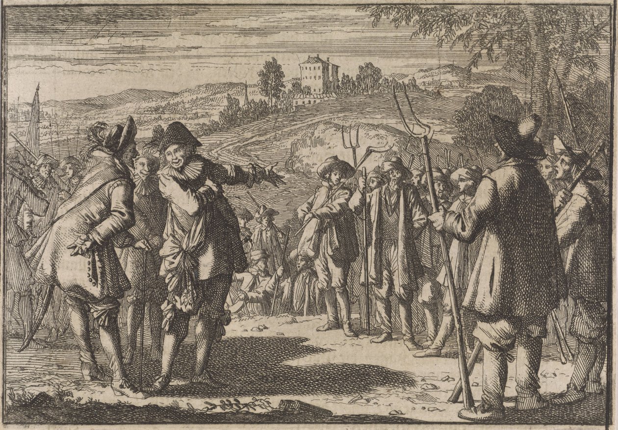 ثورة الفلاحين الإنجليز 1645 بواسطة كاسبار لويكن (منسوب إلى)