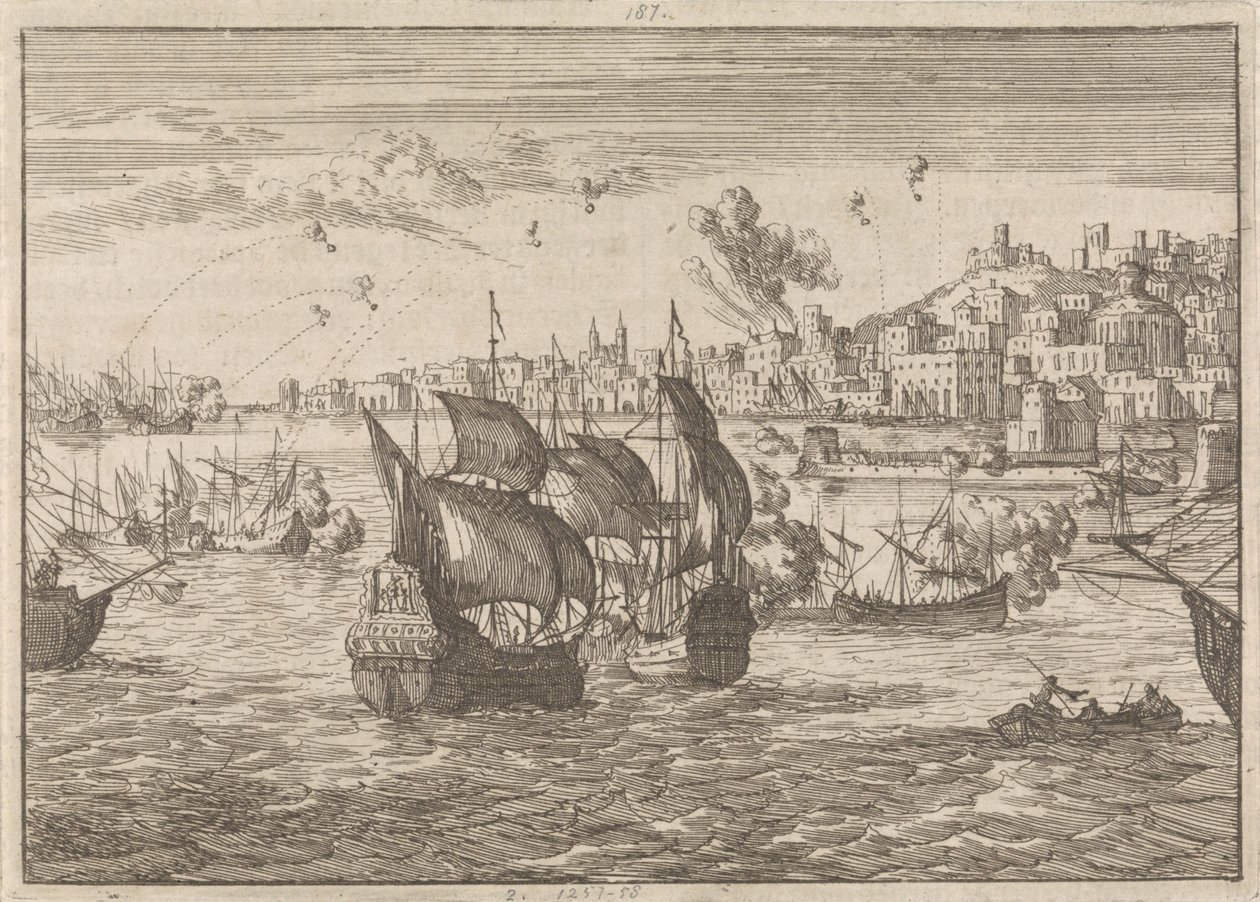 قصف الأسطول الفرنسي جنوة عام 1684 بواسطة كاسبار لويكن