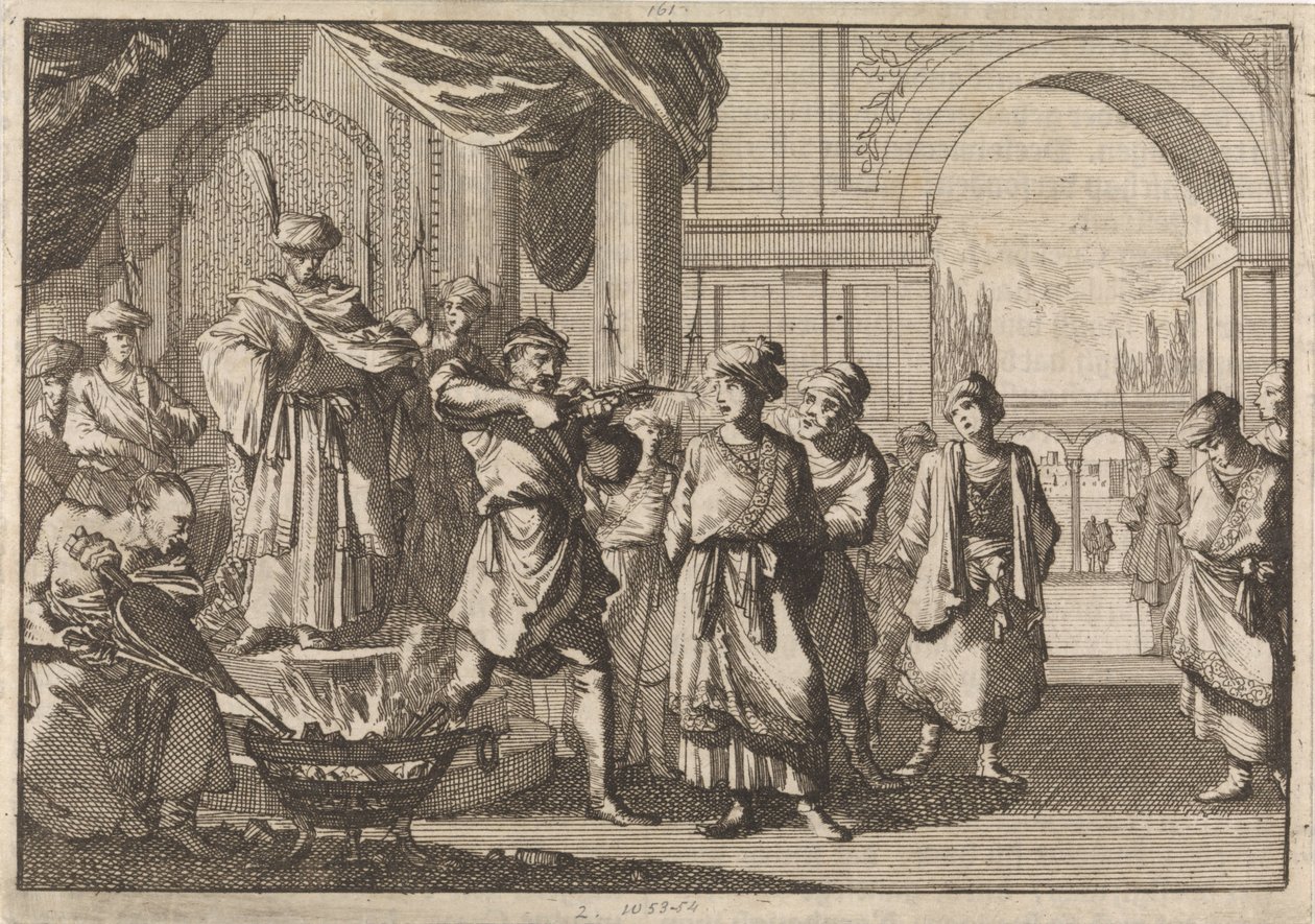سليم الرابع ، شاه بلاد فارس ، أعمى شقيقه بمكواة ملتهبة ، 1694 بواسطة كاسبار لويكن
