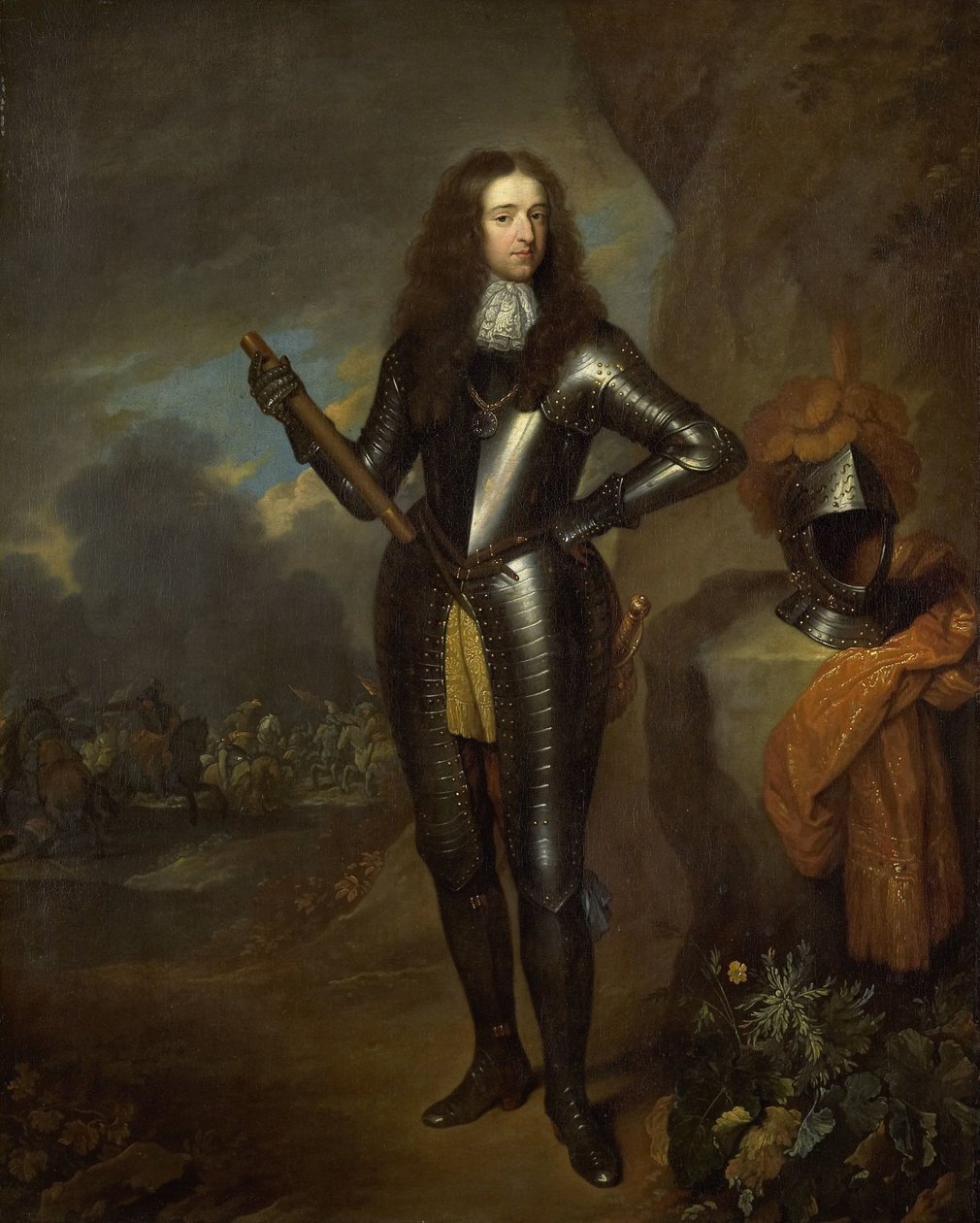 وليام الثالث (1650-1702) أمير أورانج ومنذ 1689 ملك إنجلترا بواسطة كاسبار نتشر (نسخ بعد)