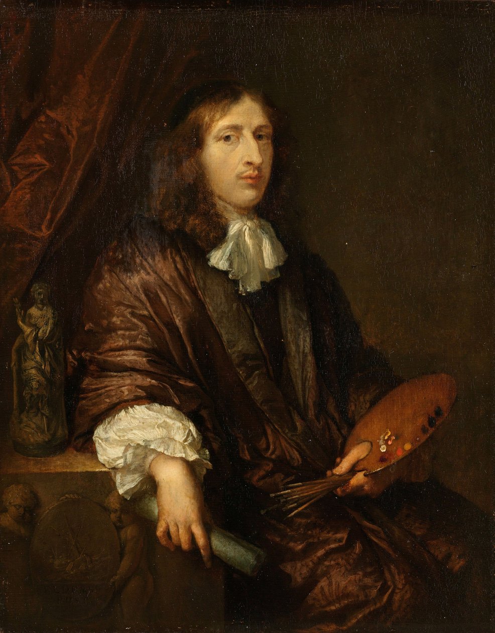 بورتريه ذاتي ، ج. 1670. بواسطة كاسبار نيتشر
