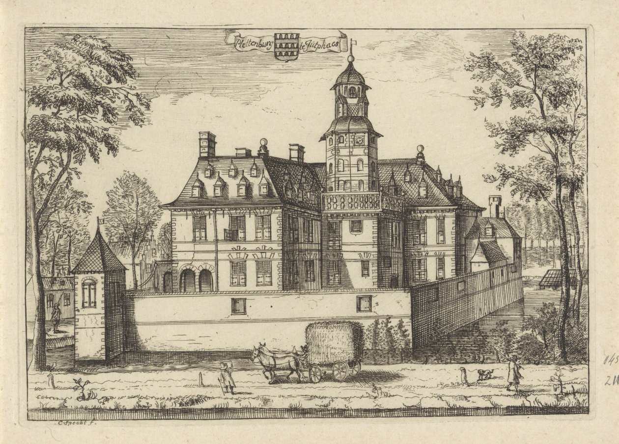 منزل Plettenburg في Jutphaas Plettenburg in Jutphaes (العنوان على الكائن) بواسطة كاسبار سبيشت