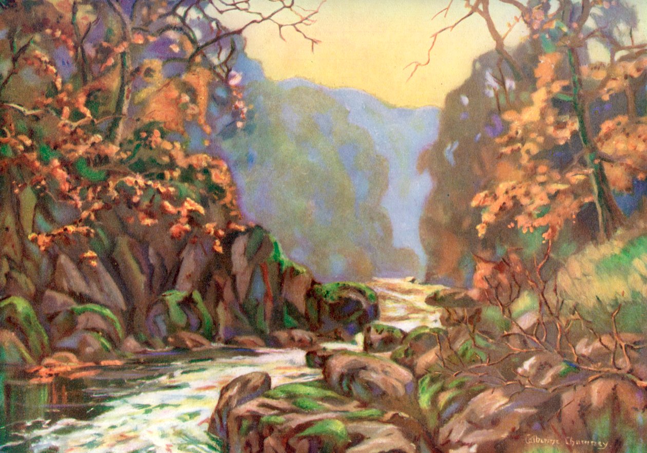 "On the Dargle، County Wicklow"، Ireland، 1924-1926. بواسطة كاثرين شامني