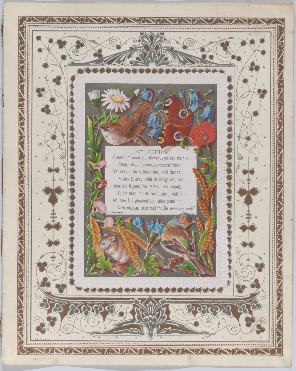 فالنتين ، 1874. بواسطة كاثرين غريناواي