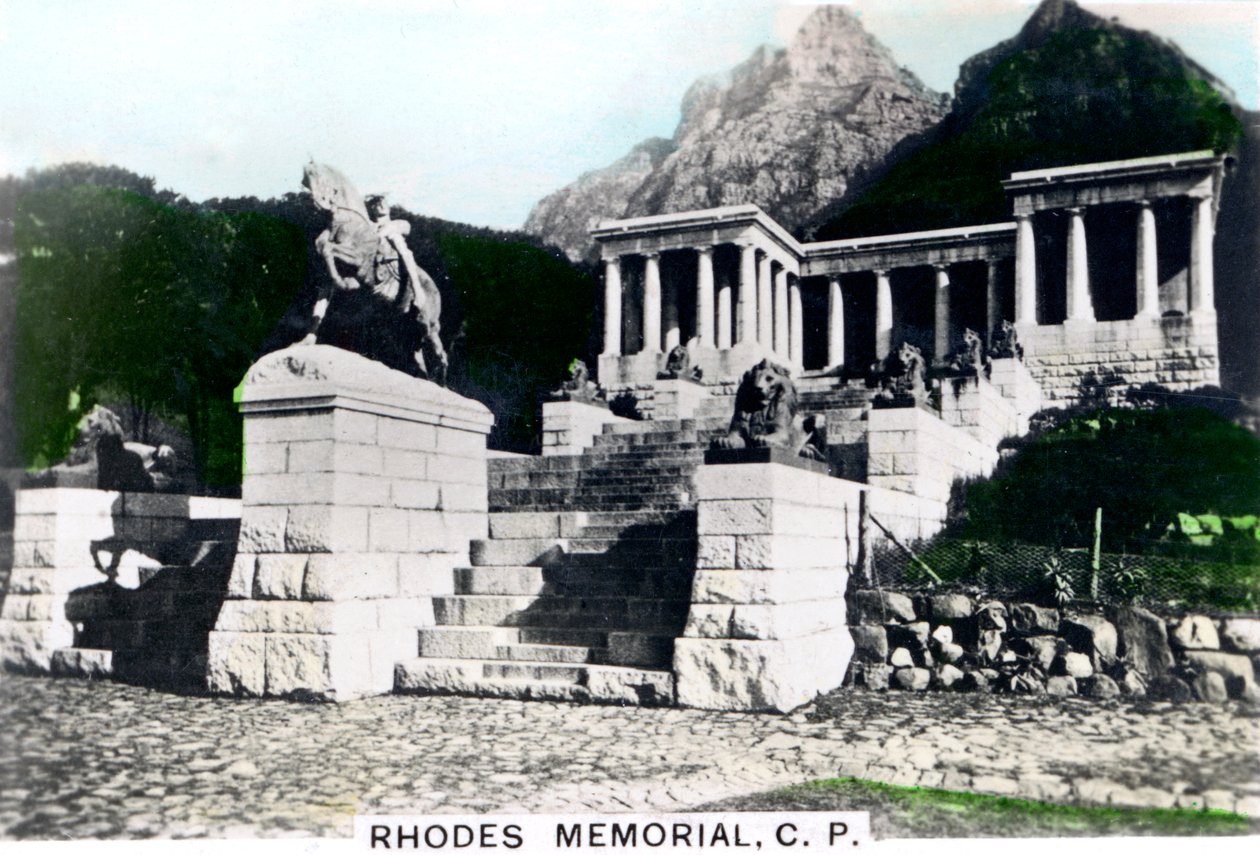 نصب رودس التذكاري ، Devils Peak ، كيب تاون ، ج 1920s. بواسطة Cavenders Ltd