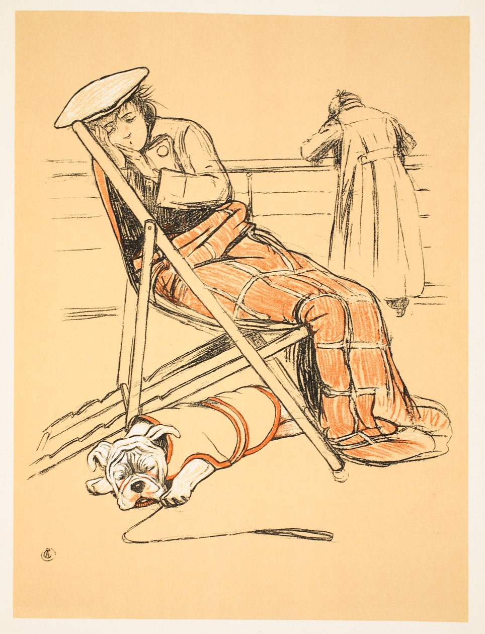 عشيقتي البائسة ، من &39;A Dog Dog ، قصة عام أحمق&39; Aldin ، Cecil Charles Windsor (1870-1935) ، نشر William Heineman ، 1905. Illustration ، 1st Edition ، Chalk and Crayon on paper بواسطة سيسيل تشارلز وندسور الدين