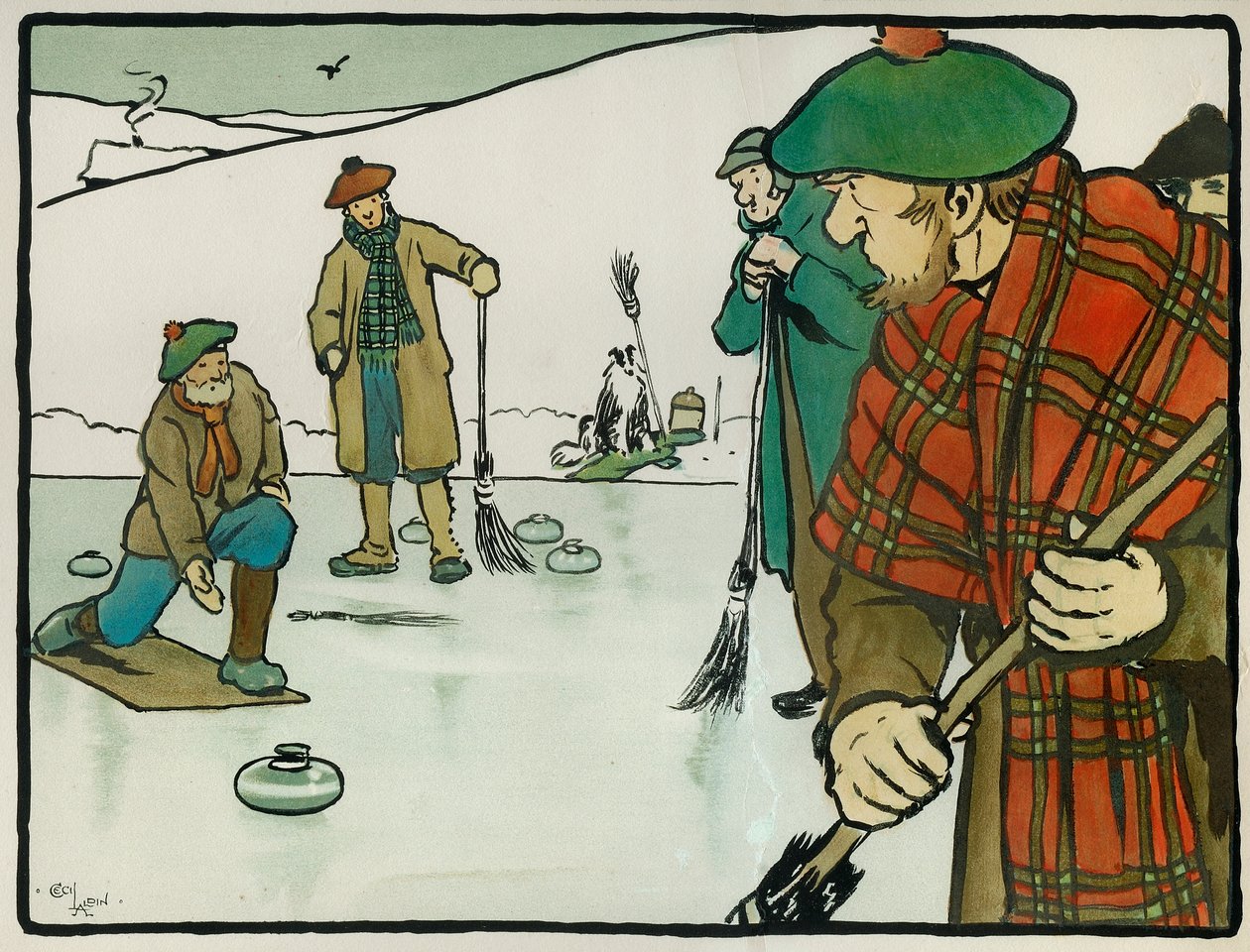 Old English Sports and Games: Curling بواسطة سيسيل تشارلز وندسور الدين