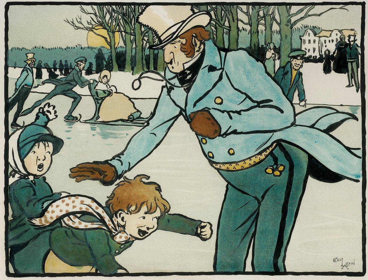 Old English Sports and Games: Skating بواسطة سيسيل تشارلز وندسور الدين