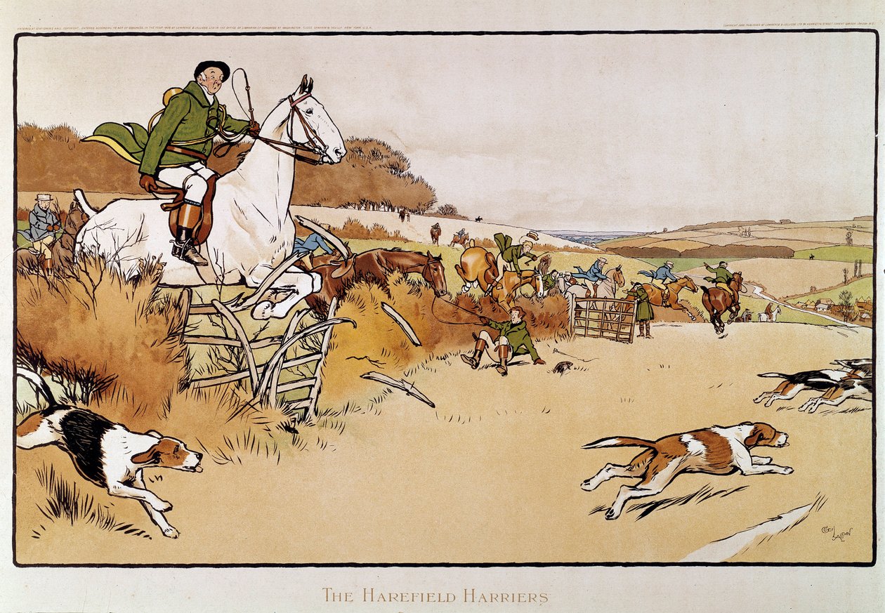 لوحة مائية لسيسيل الدين (1870-1935) مجموعة خاصة من القرن التاسع عشر بواسطة سيسيل تشارلز وندسور الدين