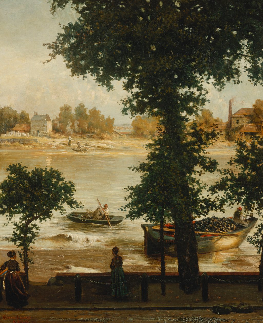 أمسية صيفية في Cheyne Walk ، 1870-1871 بواسطة سيسيل جوردون لوسون