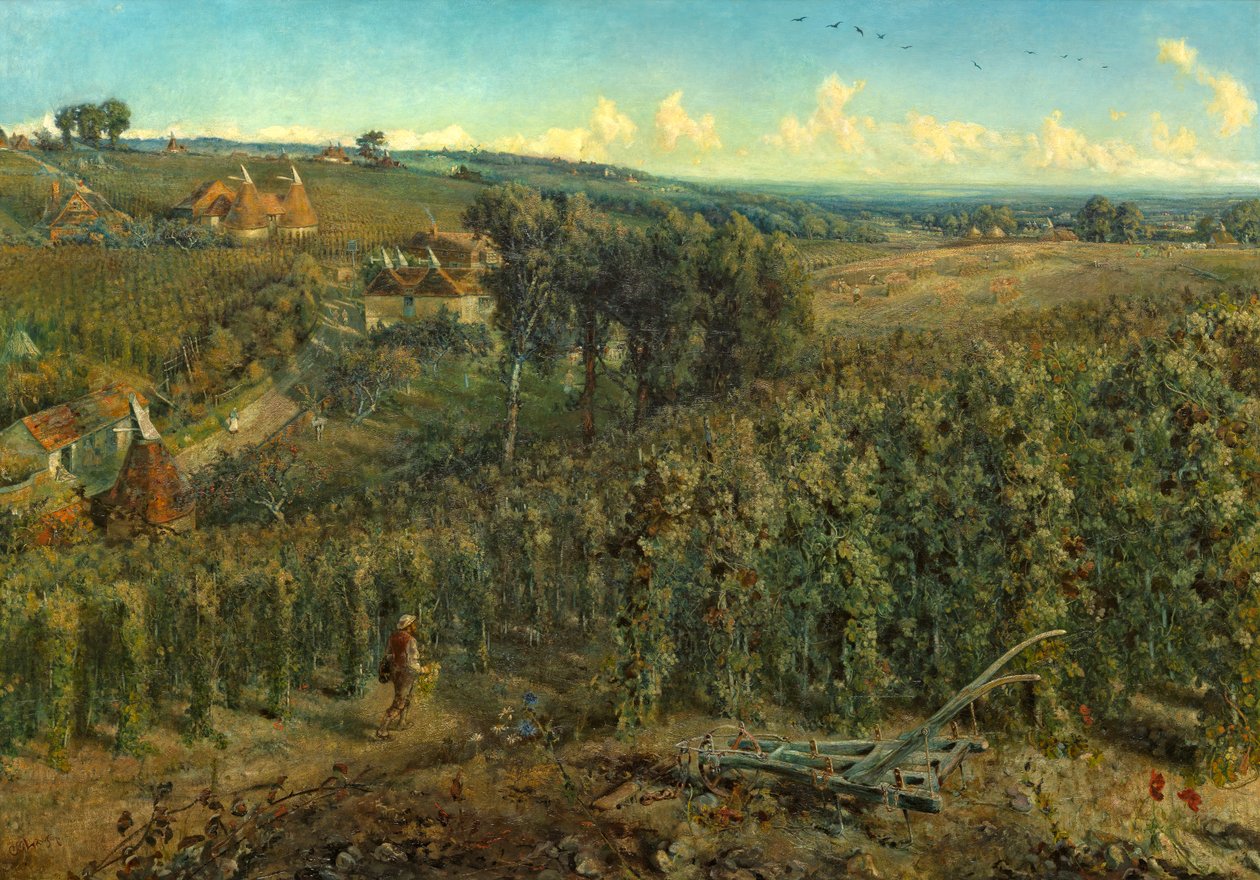 حدائق هوب إنجلترا ، c.1875 بواسطة سيسيل جوردون لوسون