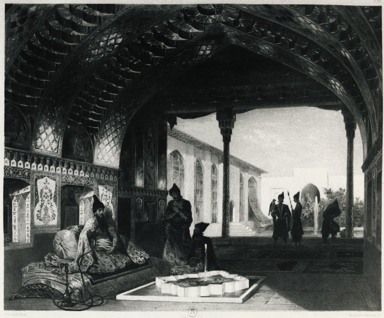 قاعة المرايا في قصر سردار يريفان ، بقلم سيليستين فرانسوا نانتويل (1813-1873) ، أرمينيا بواسطة سيليستين فرانسوا نانتويل