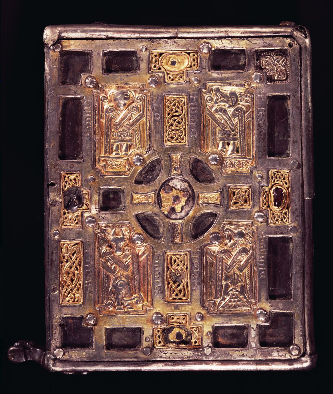 ضريح الكتاب أو Cumdach of Molaise ، c.1001-25 (مطلي بالبرونز بالفضة) (انظر أيضًا 120797 und 228637) بواسطة سلتيك
