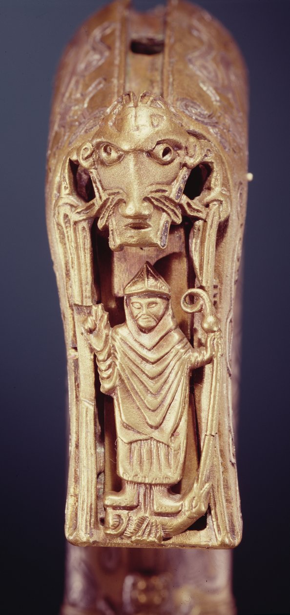 Clonmacnoise Crozier، County Offaly، Viking Age wood ملفوفة في صفيحة برونزية مع تفاصيل مطعمة بالفضة 228692 بواسطة سلتيك