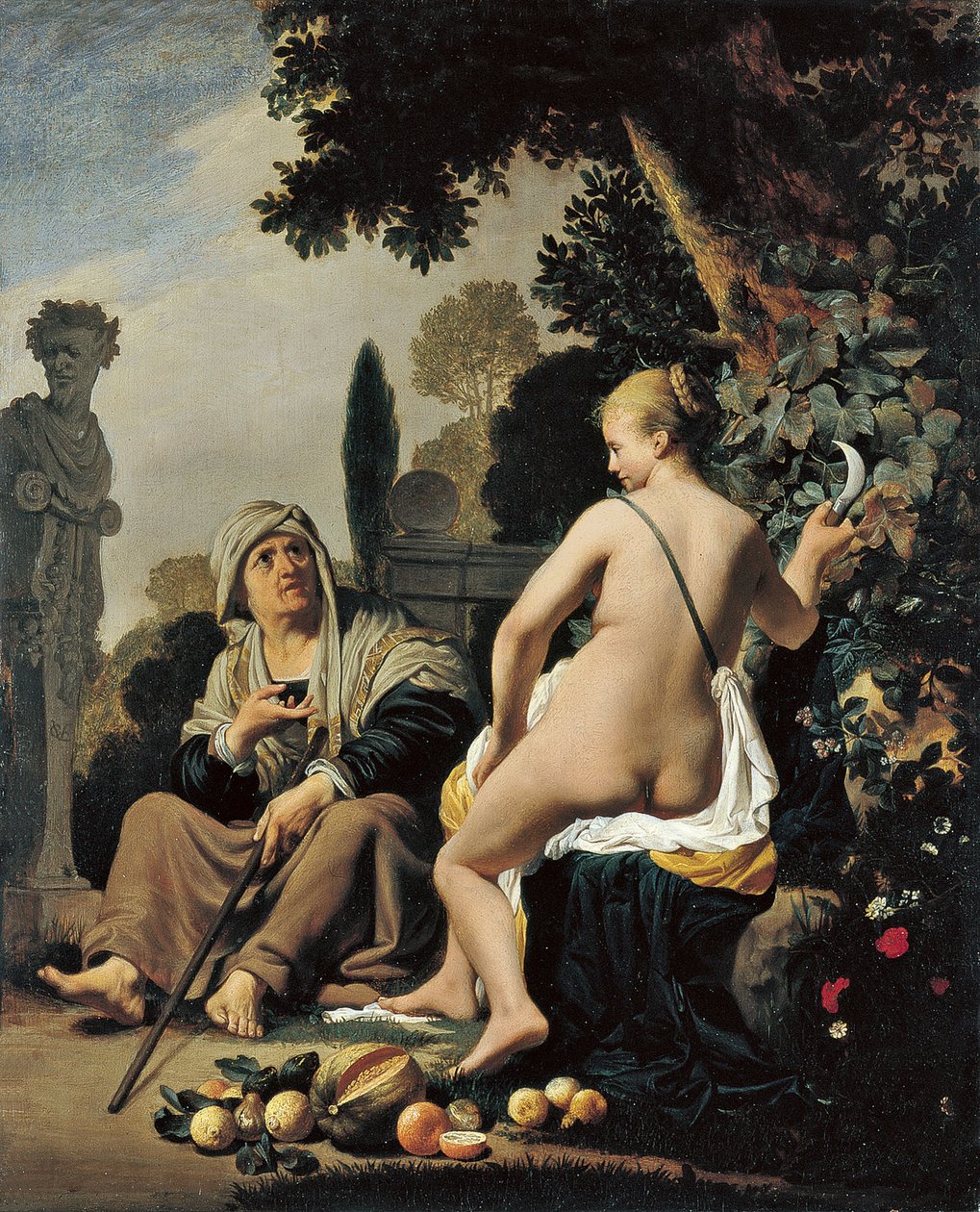 Vertumnus و Pomona بواسطة سيزار بويتيوس فان إيفردينجن