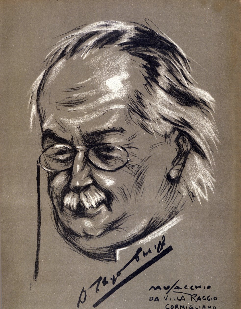 ديفيد لويد جورج (1863-1945) ، سياسي بريطاني. كارتون من قبل سيزار موساكيو (مواليد 1882) بواسطة سيزار أنيبالي موساشيو