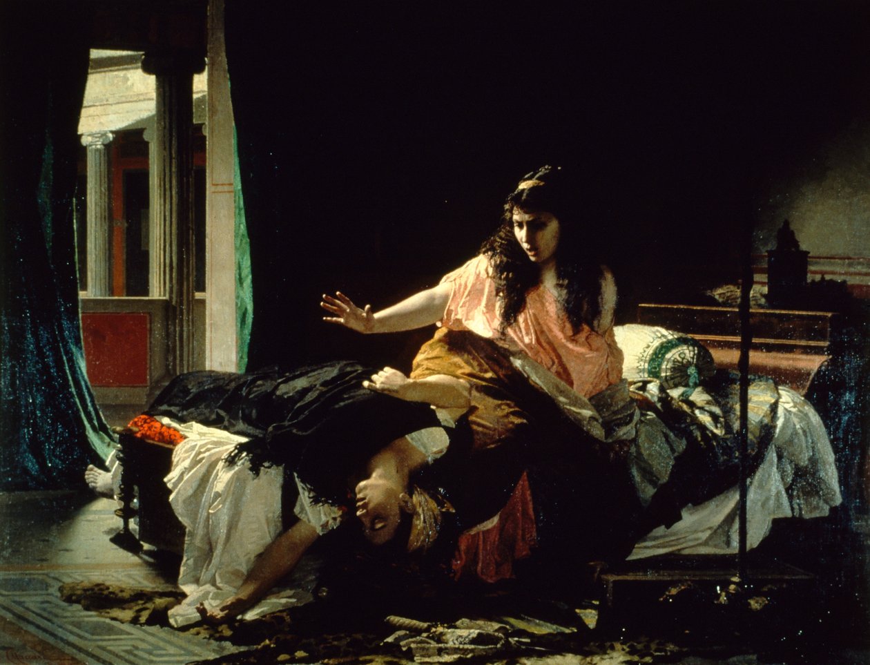 حلقة في حياة فابيولا ، بواسطة سيزار ماكاري (1840-1919) ، زيت على قماش بواسطة قيصر مكاري