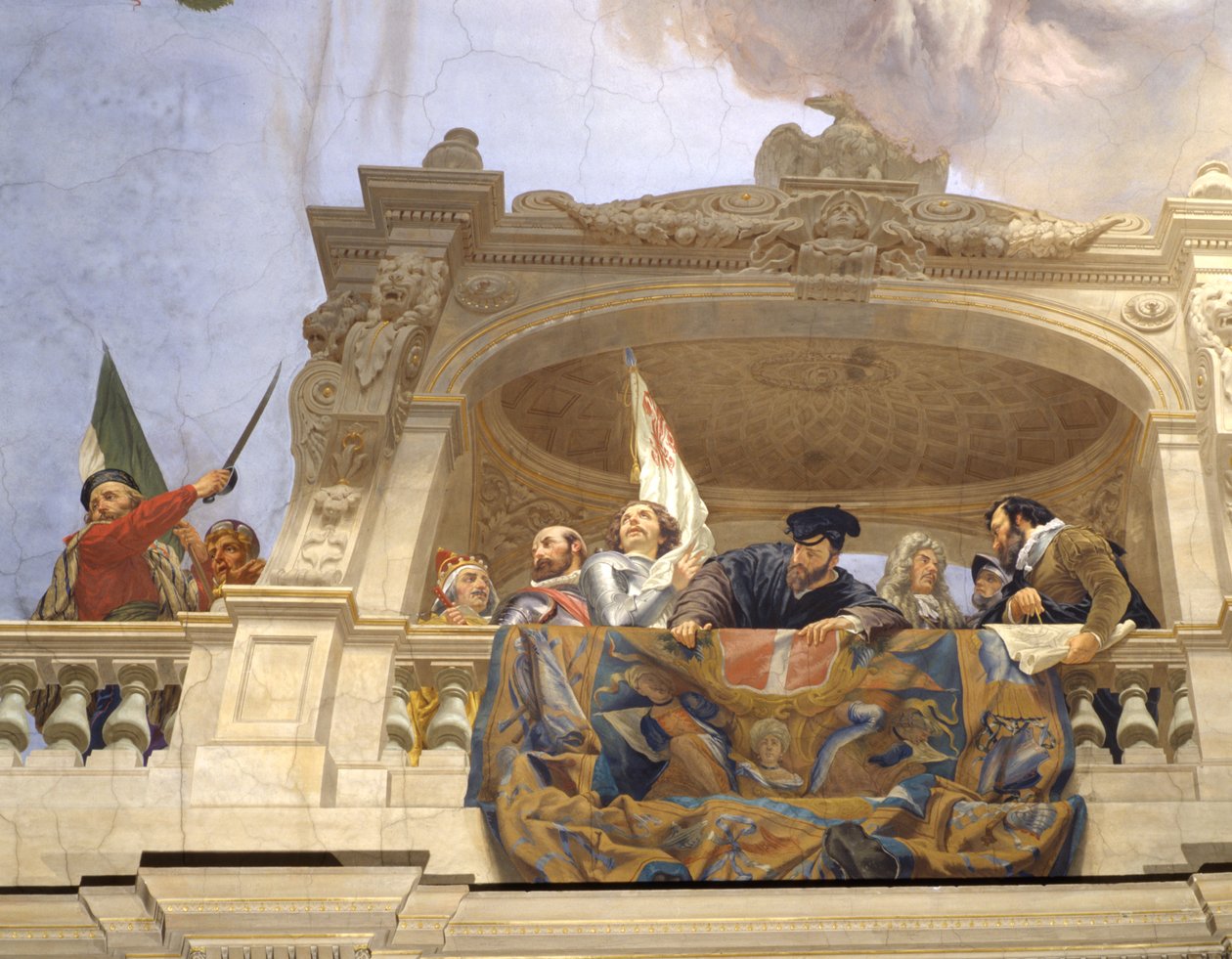 Ettore ، Andrea Doria ، F. Ferrucci ، M. Colonna and Doge Morosini (تفاصيل 3433390) بواسطة سيزار مارياني