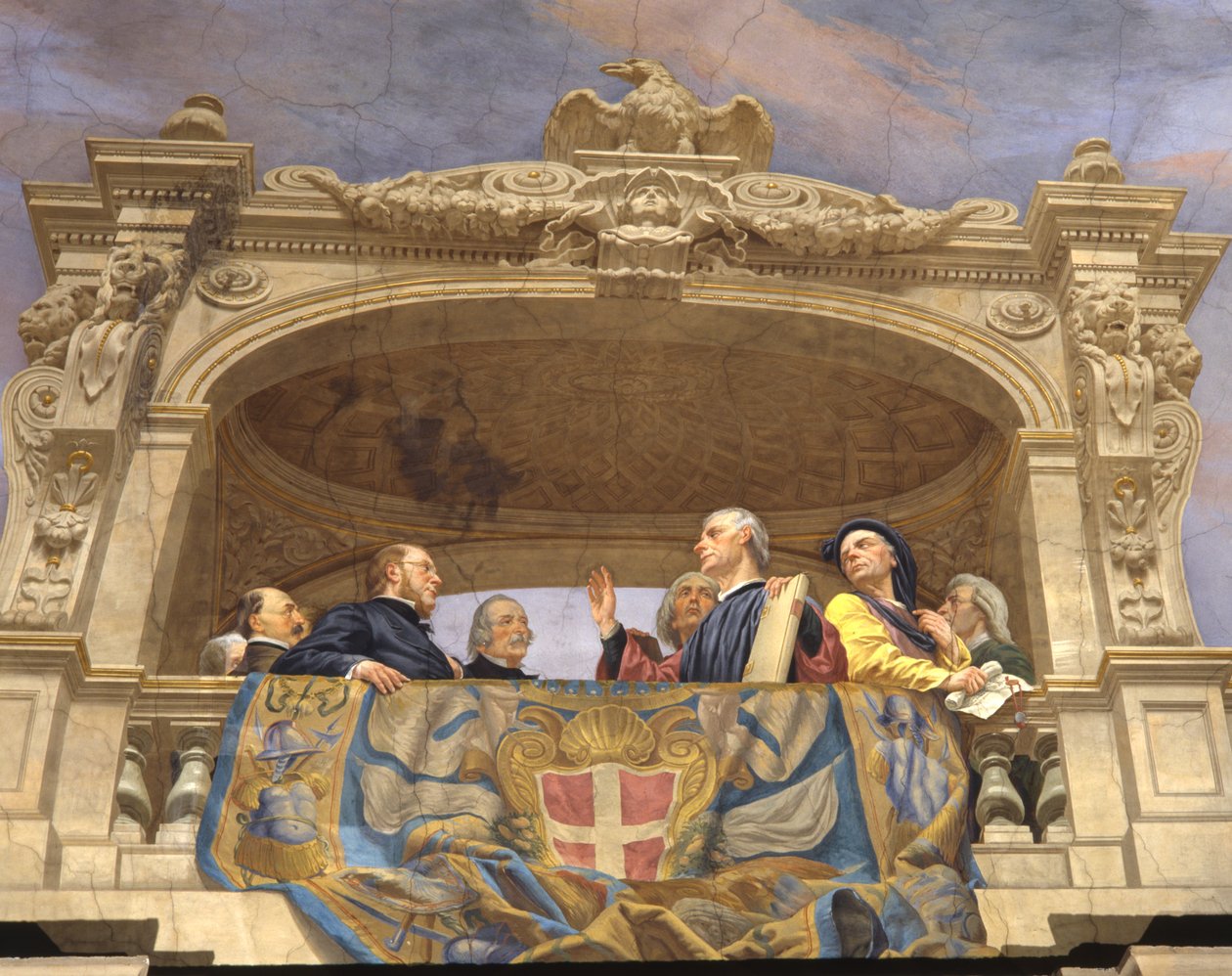 Macchiavelli و A. Gentili و Pier Capponi و Cavour (تفاصيل 3433390) بواسطة سيزار مارياني