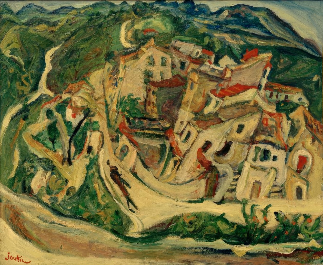الفصل. Soutine ، منظر من Cagnes (La Gaude et les Baous) بواسطة حاييم سوتين