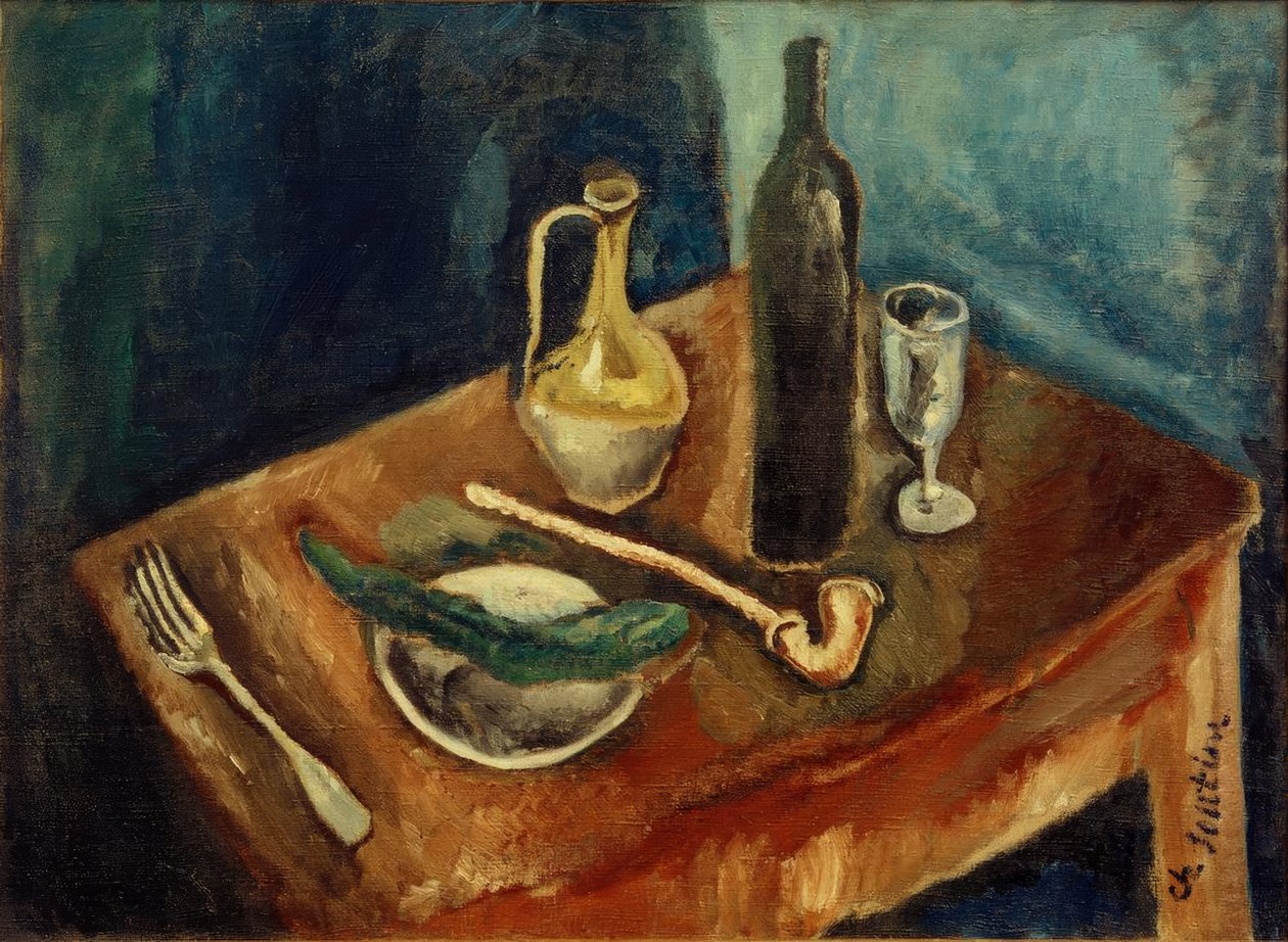 الفصل Soutine ، الحياة الساكنة مع الأنابيب بواسطة حاييم سوتين